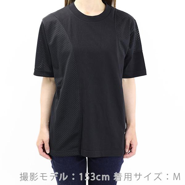 【レア】 MONCLER モンクレール半袖Tシャツ切り替えメッシュ黒S MONCLER（モンクレール） T-SHIRT Tシャツ 半袖 クルーネック