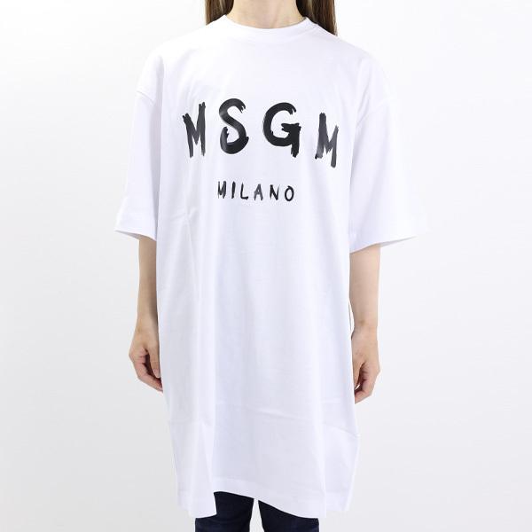 MSGM エムエスジーエム 2000 MDA510 200002 ブラッシュロゴ 半袖 T 