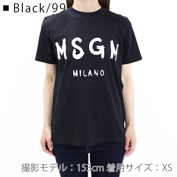 MSGM（エムエスジーエム） 2000 MDM510 200002 ブラッシュロゴ 半袖 T