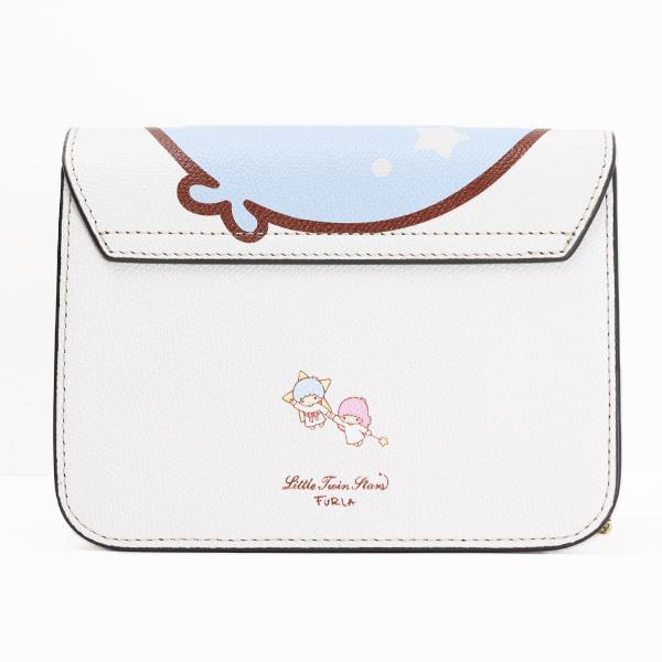 最終価格　フルラ×キキララ 限定 メトロポリス ミニポーチ 激レアバッグチャーム 希少 フルラ メトロポリス 刺繍 鳥 花 チェーン ショルダー