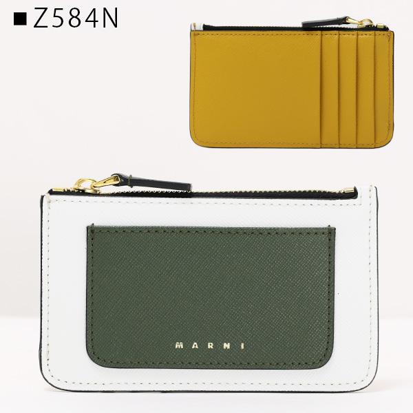 MARNI マルニ コインケース フラグメントケース カードケース 小銭入れ カーフスキン バイカラー レディース PFMO0025U2 LV520