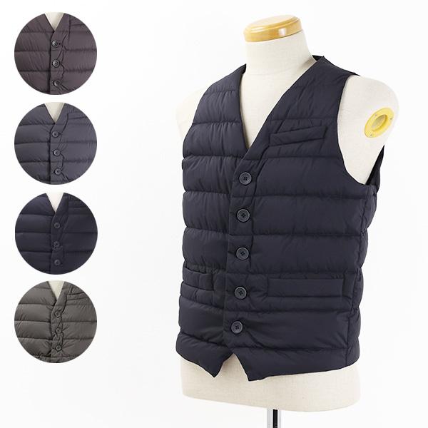 ご*じ様 Herno Legend ヘルノ ブラック インナー ダウン ベスト HERNO（ヘルノ） LEGEND IL GILET ダウンベスト ダウンジレ スーツ