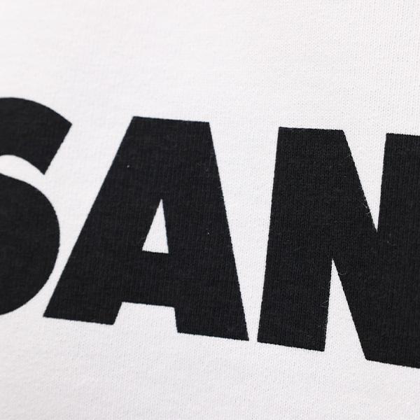 25AW【新品】JIL SANDER ジルサンダー ロゴ コットンTシャツ 黒M JIL SANDER ジルサンダー T-SHIRT Tシャツ ロゴTシャツ クルー