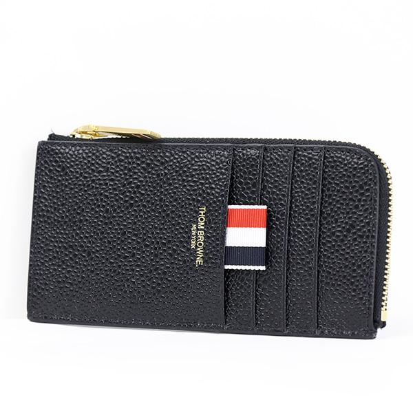 THOM BROWNE トムブラウン Flat Wallet ハーフジップウォレット THOM BROWNE トムブラウン Flat Wallet ハーフジップウォレット
