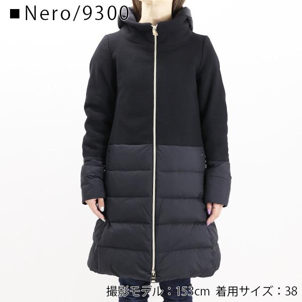 HERNO（ヘルノ） HOODED COAT ダウンコート ダウンジャケット アウター 防寒 切り替え レディース PI001564D ...