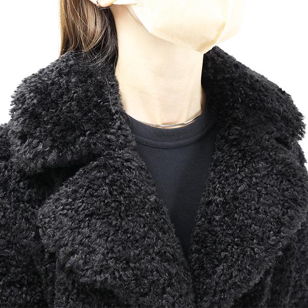 HERNO（ヘルノ） CURLY FAUX FUR COAT コート チェスターコート アウター レディース CA000439 D12421 ...