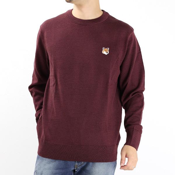 MAISON KITSUNE（メゾン キツネ） FOX HEAD PATCH CREW NACK KNIT