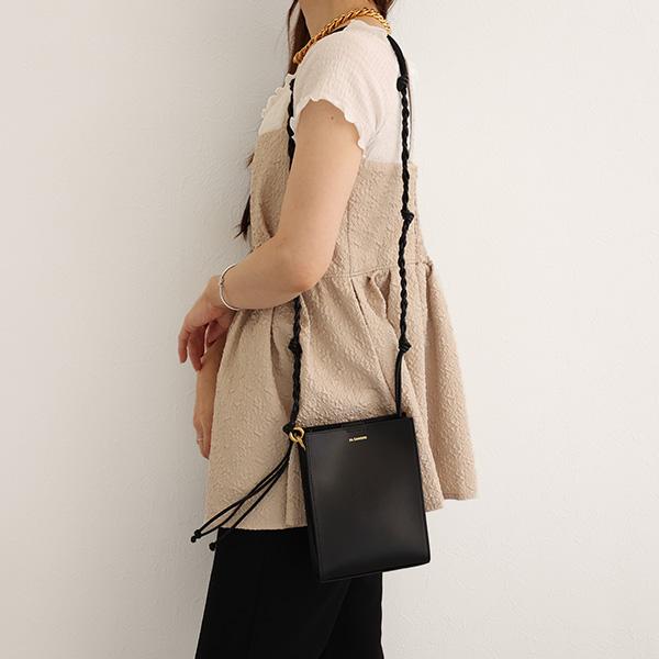 ダークブラウン スモール Tangle バッグ JIL SANDER（ジルサンダー） TANGLE SMALL ショルダーバッグ クロス