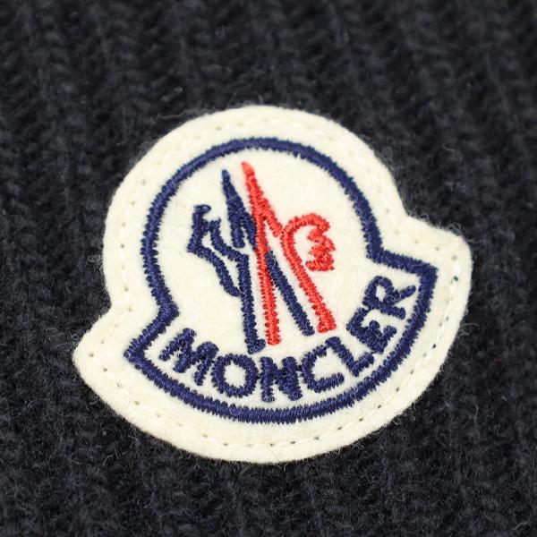 MONCLER モンクレール Knit 帽子 ウール 54 ニット帽 ニットキャップ 3B000 M1900 ロゴ ビーニー Cap レディース  通販