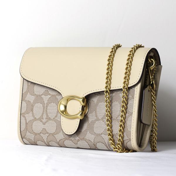 COACH（コーチ） Tabby Chain Clutch In Signature Jacquard