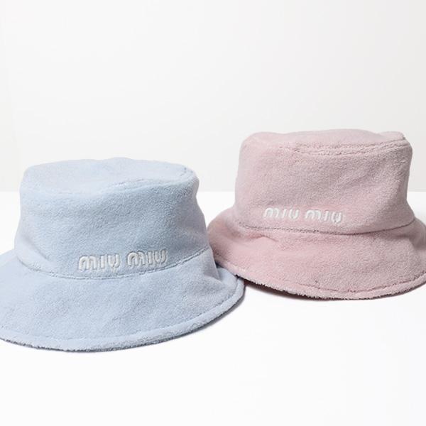 MIUMIU ミュウミュウ バケットハット テリークロス miu miu（ミュウミュウ） バケットハット ハット 帽子 テリークロス