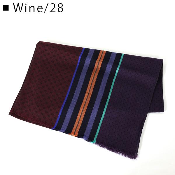 Paul Smith（ポール・スミス） Mixed Panel Jacquard Silk Mix Scarf