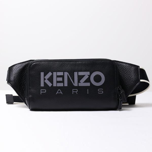 KENZO ケンゾー KENZO PARIS BELT BAG ベルトバッグ ボディバッグ ウエストポーチ ロゴ レザー メンズ