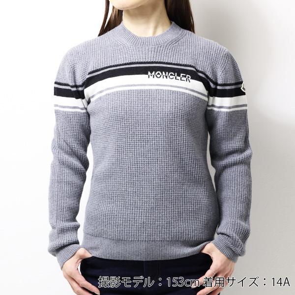 MONCLER ENFANT モンクレール セーター ニット 長袖 クルーネック ウール ロゴ キッズ 大人もOK 9C00002M1131の画像