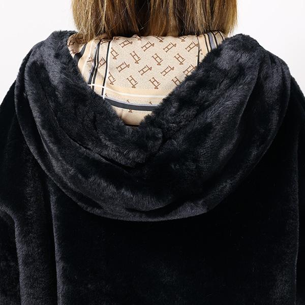 HERNO（ヘルノ） Eco Fur Jacket ファージャケット フーテッド