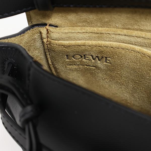 LOEWE ロエベ　ショルダーバッグ　アナグラム　デカロゴ　ゴールド金具　レザー 極美品】ロエベ ショルダーバッグ アナグラム ゴールド金具 レザー