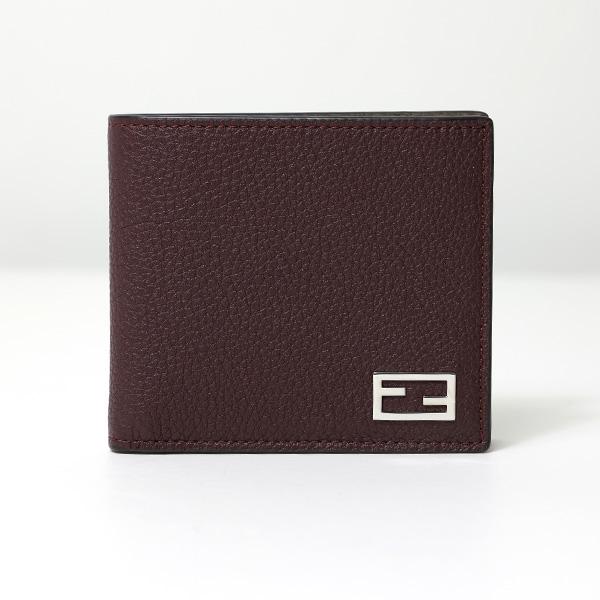 FENDI フェンディ FF Logo Bi-Fold Wallet 二つ折り財布 折りたたみ財布 FFロゴ レザー メンズ 7M0169 AJF6｜lag-onlinestore｜02