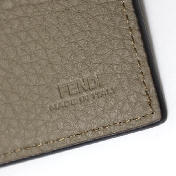FENDI フェンディ FF Logo Bi-Fold Wallet 二つ折り財布 折りたたみ財布 FFロゴ レザー メンズ 7M0169 AJF6｜lag-onlinestore｜05