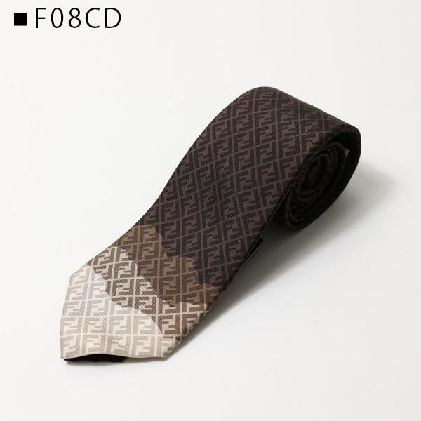 美品　フェンディ　ネクタイ　白クリーム　結婚式　ロゴ総柄　シルクジャガード FENDI（フェンディ） Jacquard Tie ネクタイ FFロゴ シルク 結婚式
