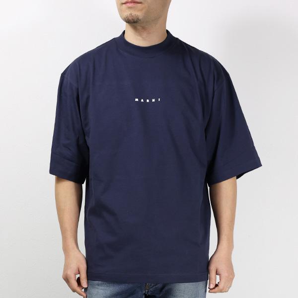 MARNI（マルニ） Logo T-Shirt Tシャツ 半袖 モックネック ロゴ
