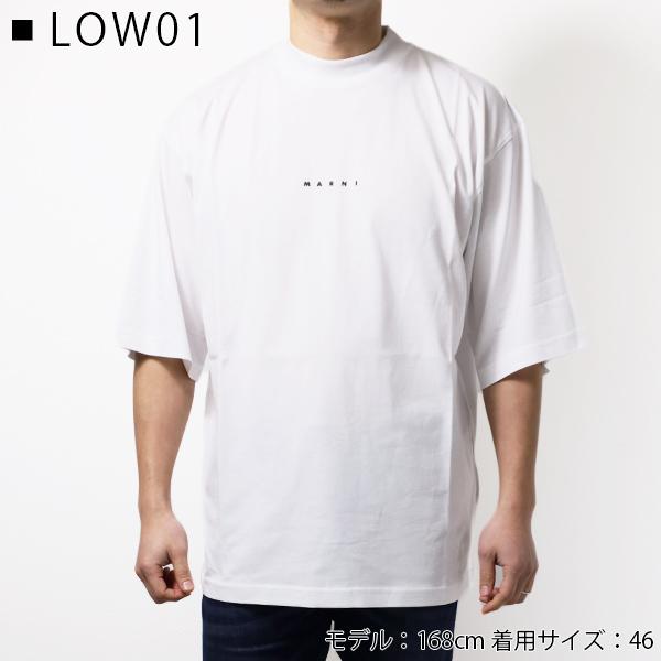 MARNI マルニ Logo T-Shirt Tシャツ 半袖 モックネック ロゴ コットン 