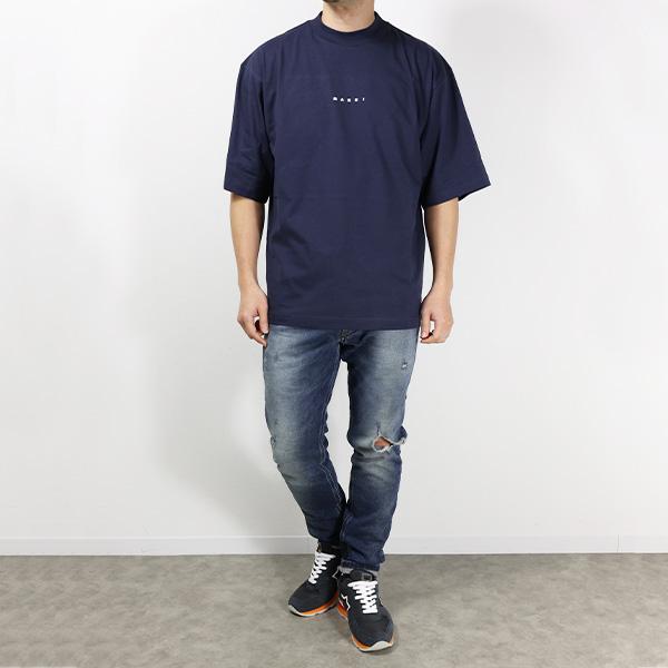 MARNI（マルニ） Logo T-Shirt Tシャツ 半袖 モックネック ロゴ