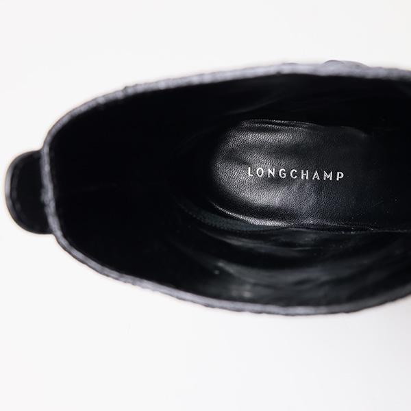 Longchamp ロンシャン ブラック　ショートブーツ 厚底 Longchamp ロンシャン ブラック ショートブーツ 厚底