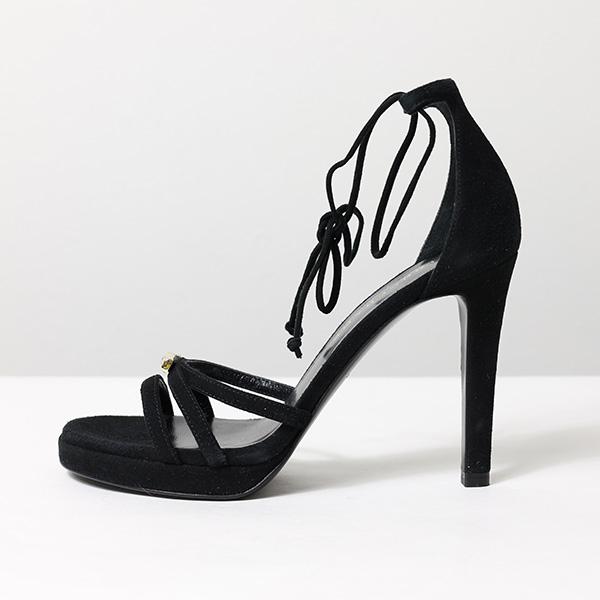 LONGCHAMP Longchamp ロンシャン Lace up Hi heel サンダル ヒール 