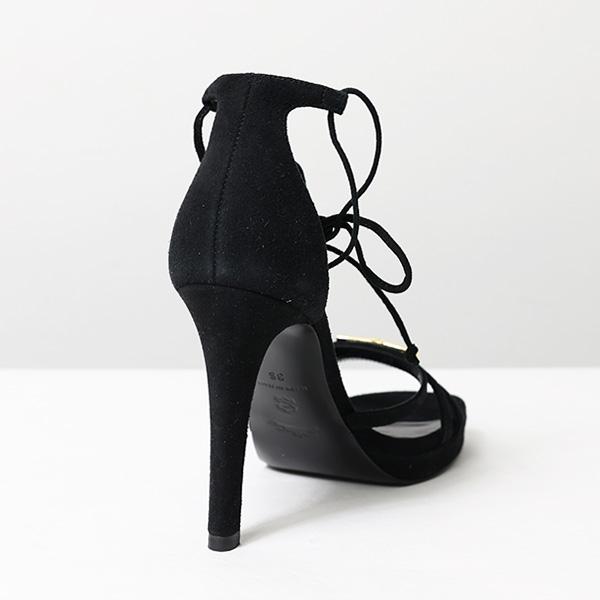 LONGCHAMP Longchamp ロンシャン Lace up Hi heel サンダル ヒール 