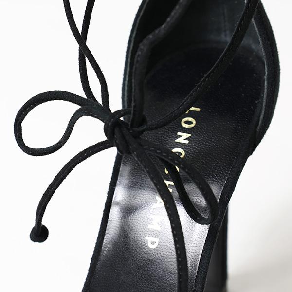 LONGCHAMP Longchamp ロンシャン Lace up Hi heel サンダル ヒール 