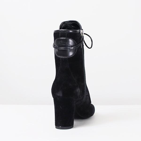 Longchamp ロンシャン ブラック　ショートブーツ 厚底 LONGCHAMP（ロンシャン） Lace up Boots ショートブーツ ブーツ レース