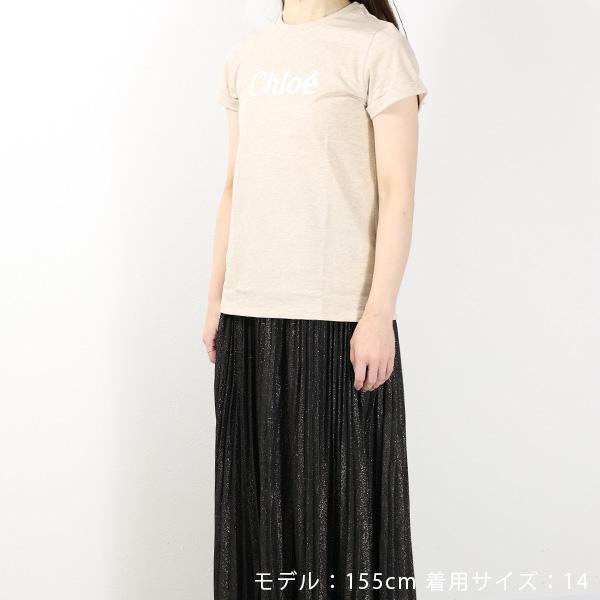 Chloe クロエ Tシャツ 半袖 ロゴ クルーネック キッズ レディース 大人  