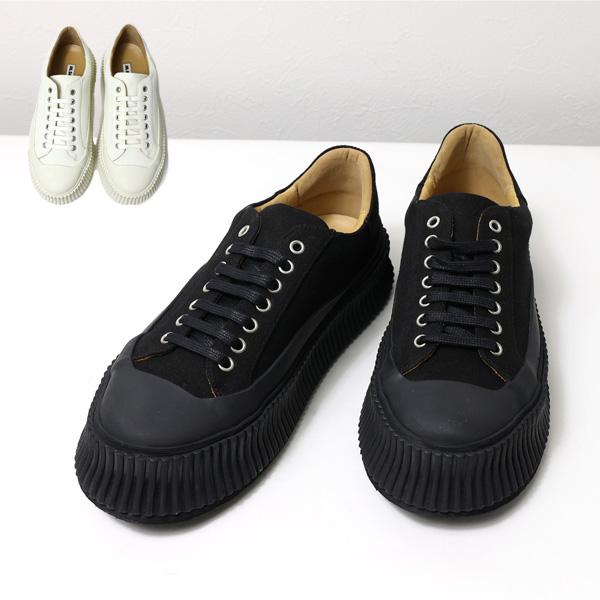JIL SANDER（ジルサンダー） キャンバススニーカー ローカット レース
