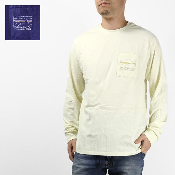 【73】パタゴニア ロンT 37594 ホワイト L patagonia（パタゴニア） Mens Long Sleeved 73 Skyline Pocket