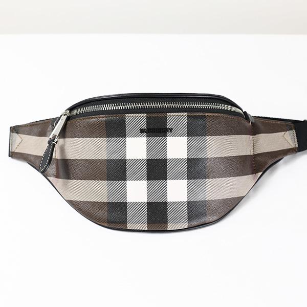 BURBERRY バーバリー Mini Cason Bum Bag ボディバッグ ウエストバッグ バーバリーチェック ロゴ レザー メンズ 8050797｜lag-onlinestore｜02