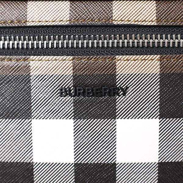 チェック柄レザーボディバッグ BURBERRY（バーバリー） ケーソン バムバッグ ボディバッグ ウエスト