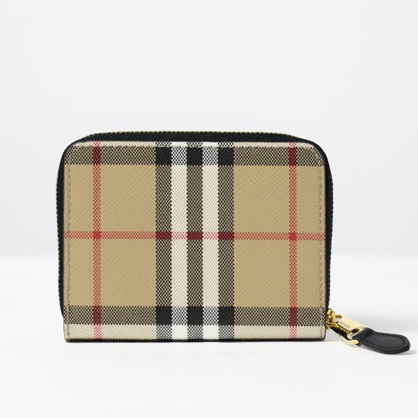 極美品　Burberry バーバリー　二つ折り財布　ラウンドジップ　S8058 BURBERRY（バーバリー） ラウンドジップ コインケース コンパクト財布