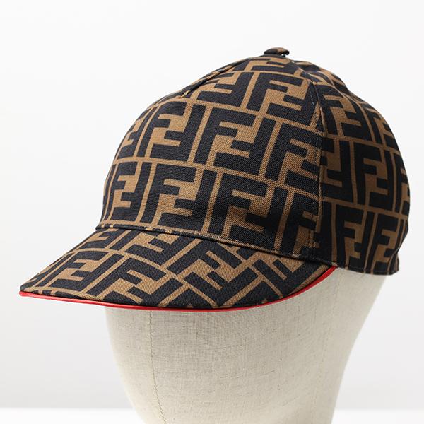 FENDI フェンディ　ブラウンシアリング ベースボールキャップ FENDI シアリング ベースボール キャップ S FENDIブラウン