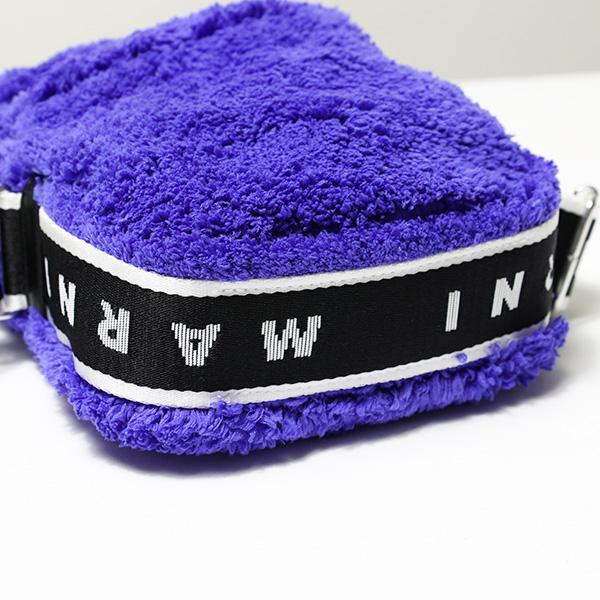 即日発送❣️即購入可❣️マルニ MARNI マルニ ロゴストラップ フリース ショルダーバッグ クロス