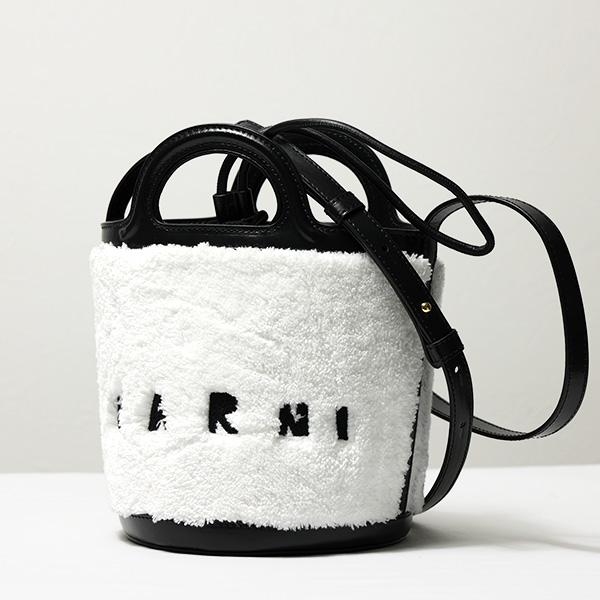 MARNI マルニ フリース バケットバッグ ショルダーバッグ クロス
