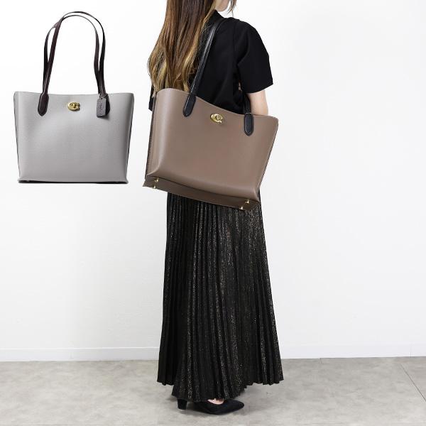 COACH コーチ ウィロウ トートバッグ A4可 レザー グリーン 通勤 通学 COACH（コーチ） Willow Tote Bag トートバッグ ウィロウ A4 本革
