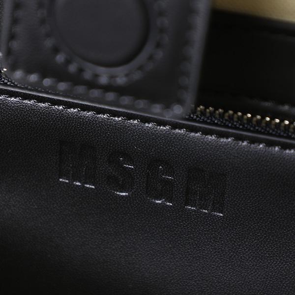 MSGM（エムエスジーエム） トートバッグ コットンキャンバス 合皮 ロゴ 