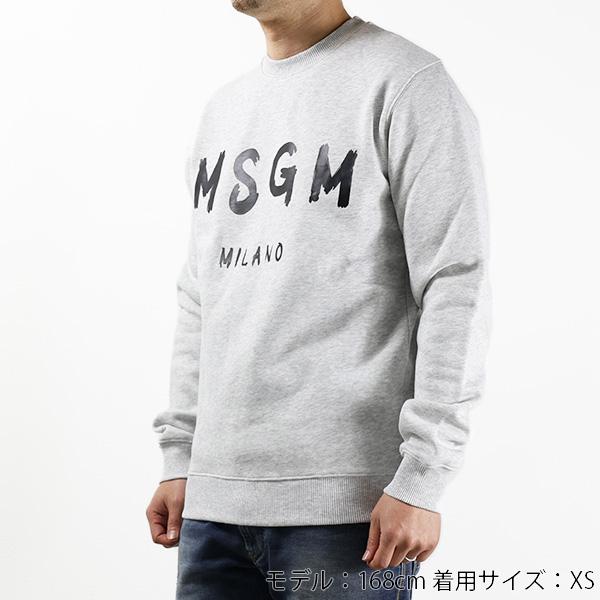 MSGM - msgm 裏起毛トレーナー MSGM（エムエスジーエム） トレーナー 長袖 クルーネック 裏起毛