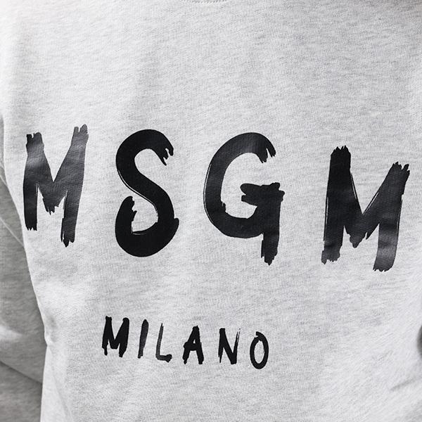 MSGM（エムエスジーエム） トレーナー 長袖 クルーネック 裏起毛
