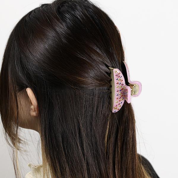 アレクサンドルドゥパリ　ヘアクリップ　髪留め　花モチーフ　G158 ALEXANDRE DE PARIS（アレクサンドル ドゥ パリ） アレクサンドル ドゥ