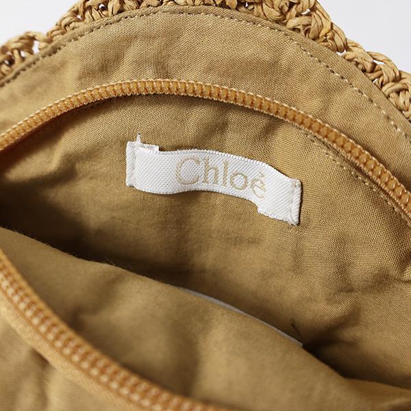 Chloe（クロエ） SHELL SHAPED RAFFIA White SHOULDER BAG ショルダー
