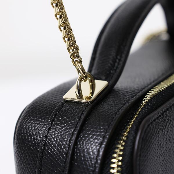 【極美品】フルラ ショルダーバッグ マルガリータ M ブラック 黒 レザー FURLA（フルラ） MARGHERITA M TOTE マルゲリータ トートバッグ