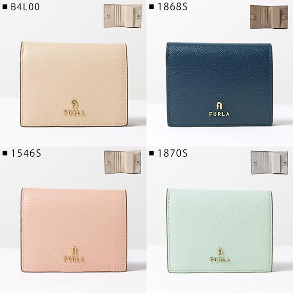 フルラ FURLA 二つ折り財布 カメリア S 折り財布 ブルー レザー 新品 FURLA（フルラ） CAMELIA S 二つ折り財布 ミニ財布 Sサイズ カメリア