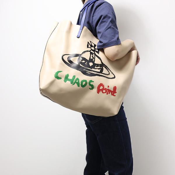 【LaGアウトレット】ヴィヴィアン STUDIO LEATHER SHOPPER トートバッグ オーブ ロゴ レザー ユニセックス 42020016 L003P｜lag-onlinestore｜06