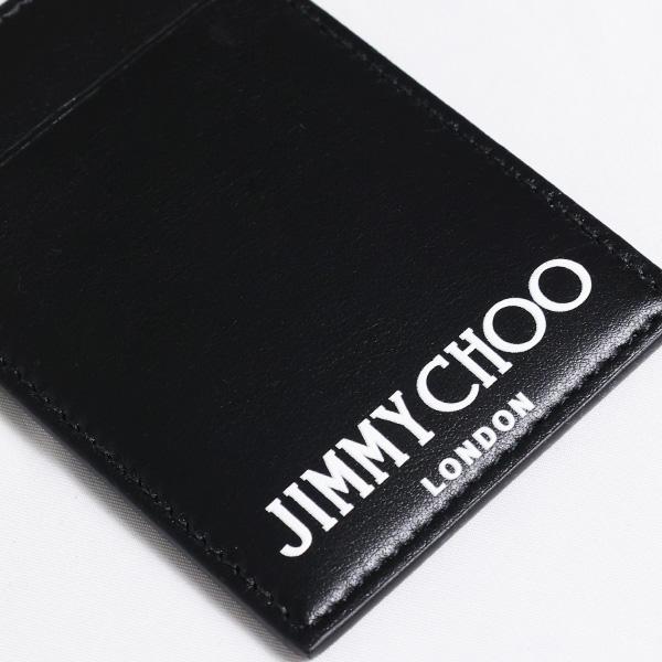 JIMMY CHOO ジミーチュウ Card Holder W/Chain カードホルダー カードケース 定期入れ パスケース チェーン レザー ロゴ レディース CARDHOLDERWCHAINANRの画像